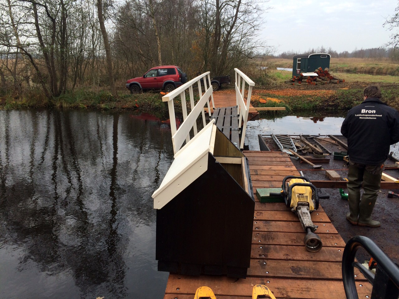 Nieuwe brug over de Scheene