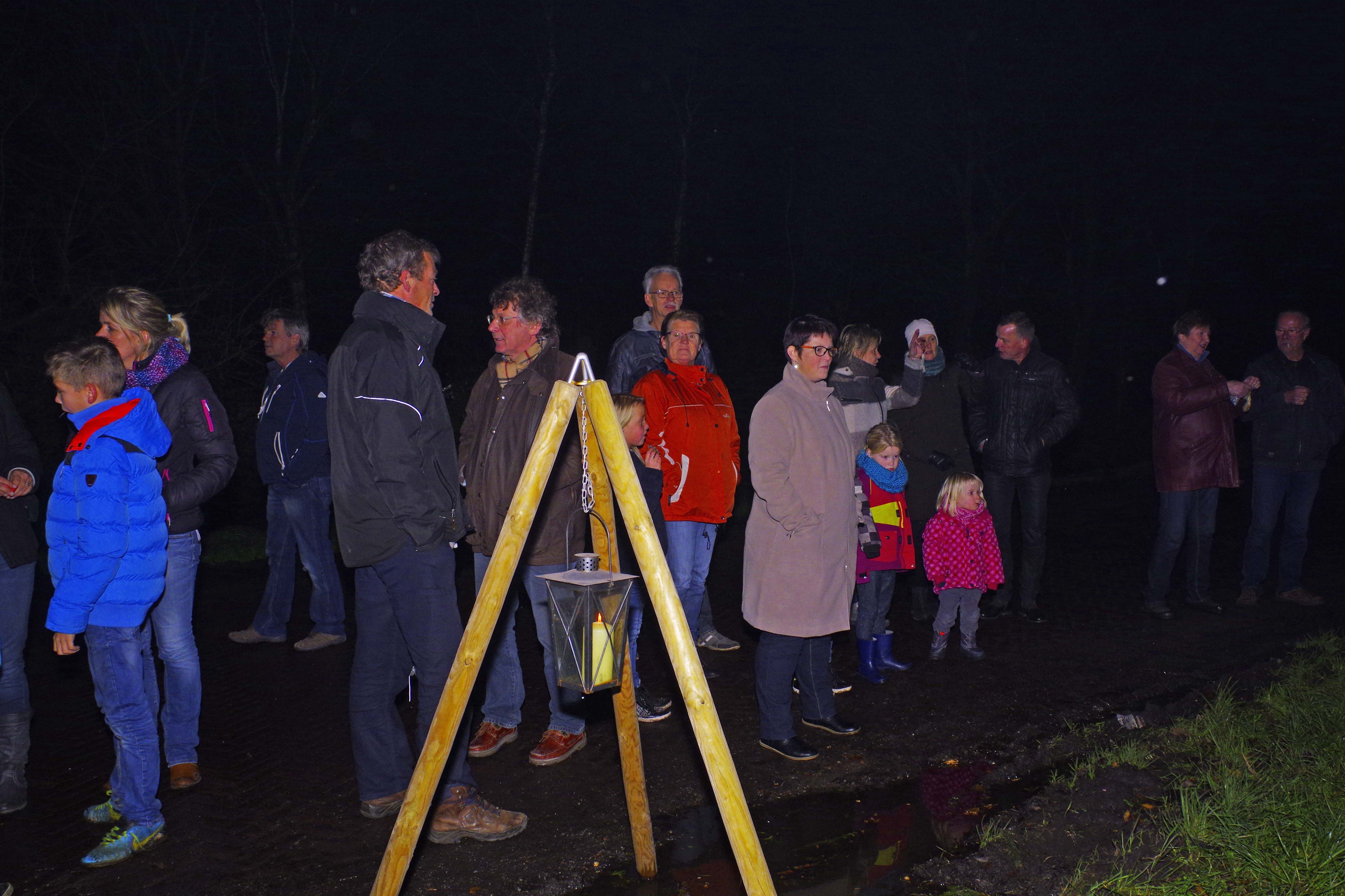 Kerstboom op Langelille ontstoken