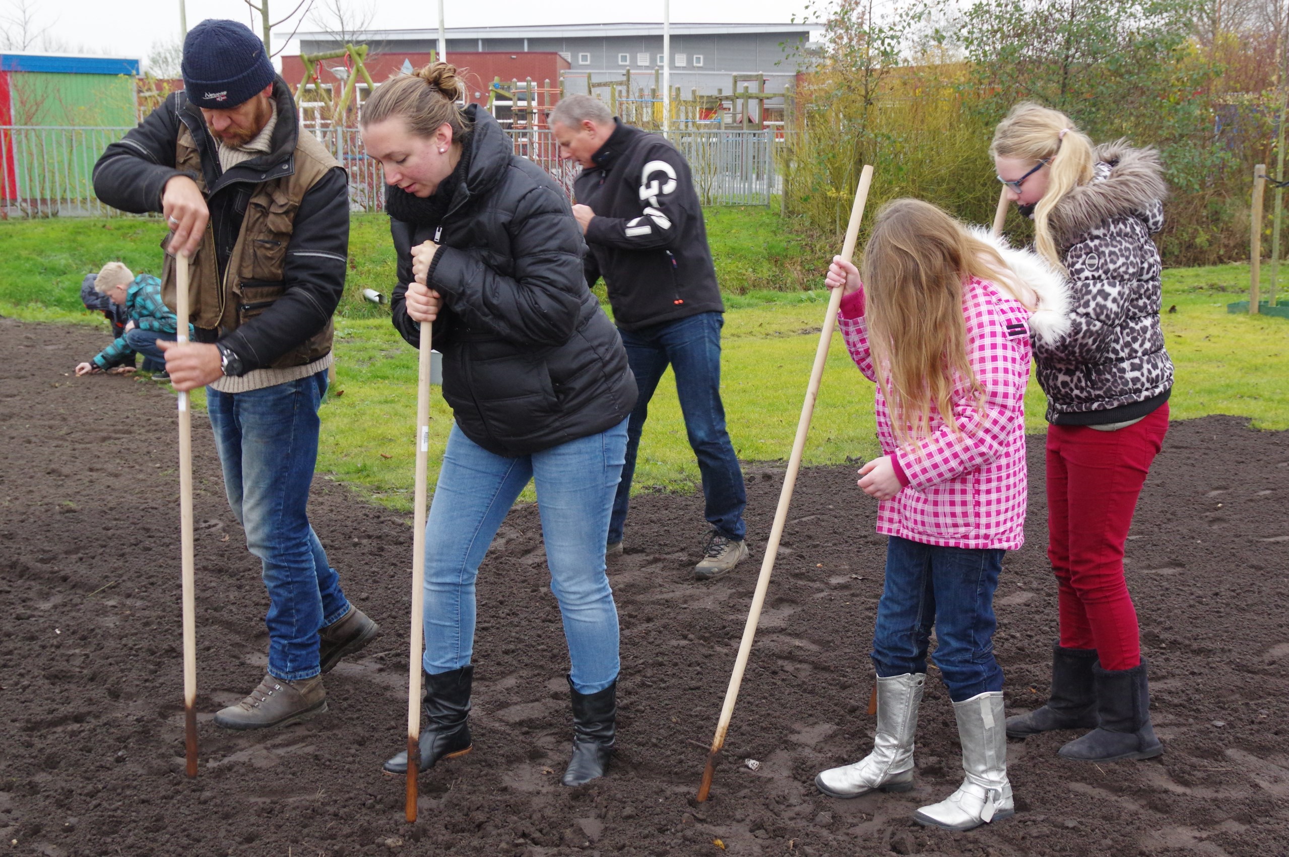 Dorpen in het groen bloembollen planten Munnekeburen