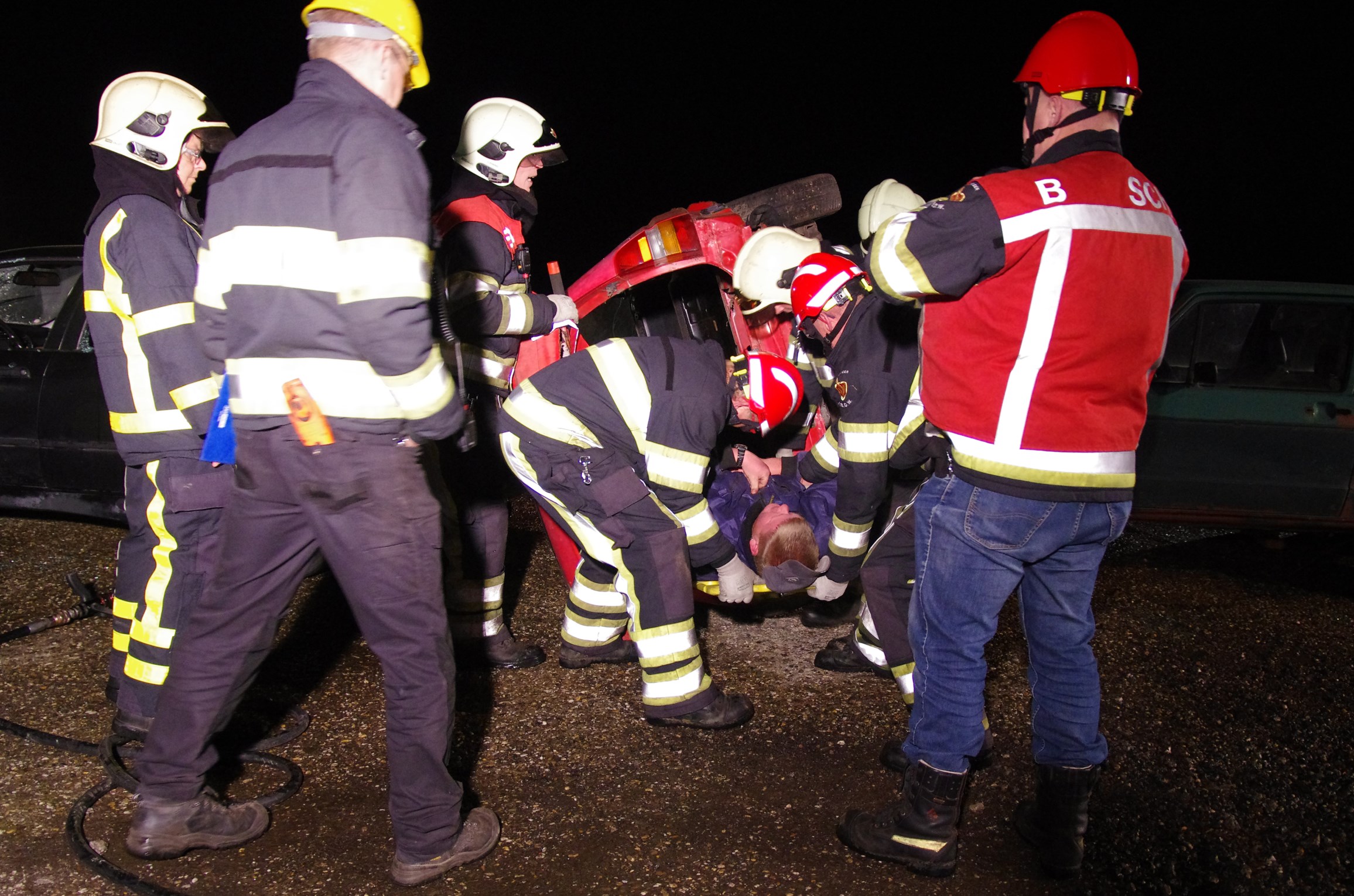 Oefening brandweer Scherpenzeel Kuinre