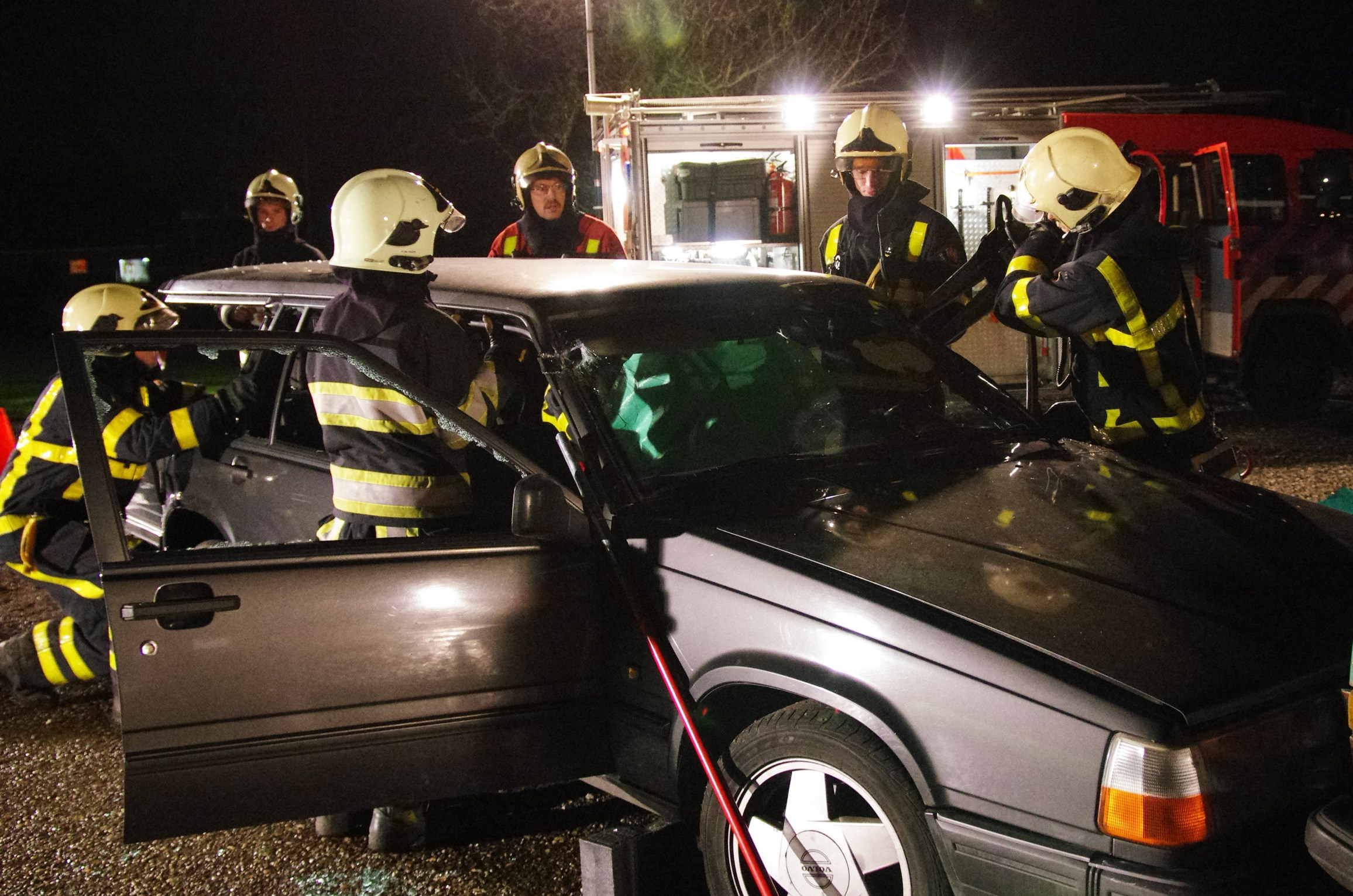 Oefening brandweer Scherpenzeel Kuinre