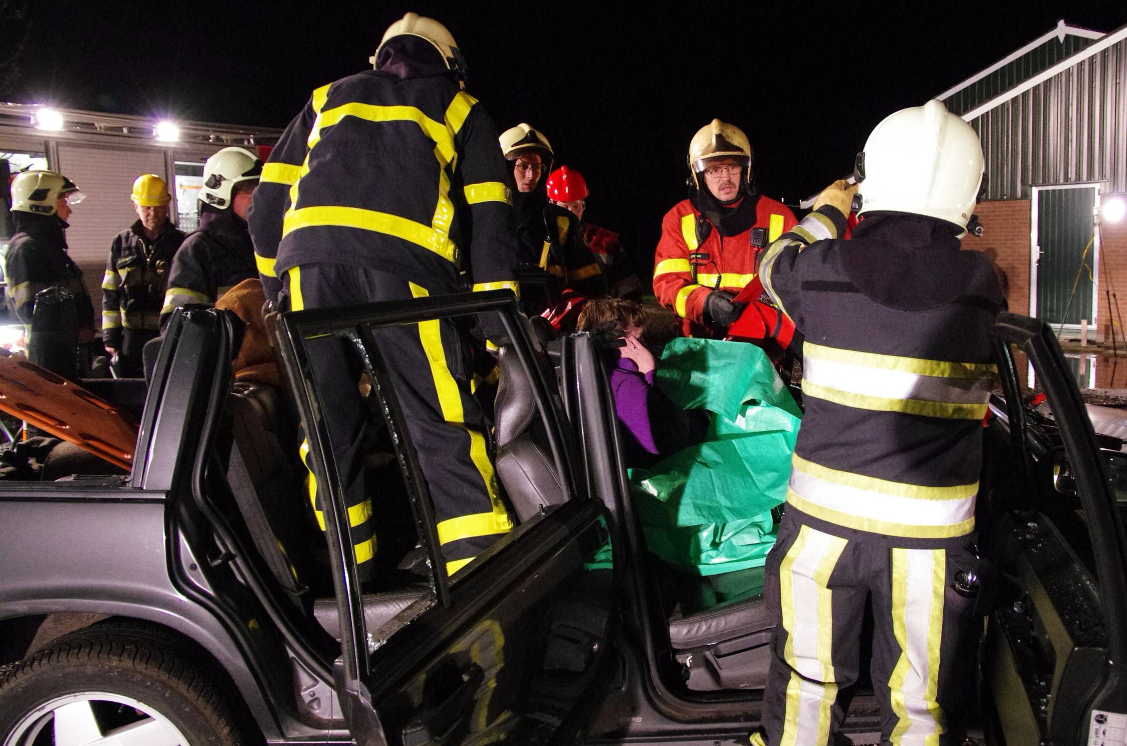 Oefening brandweer Scherpenzeel Kuinre