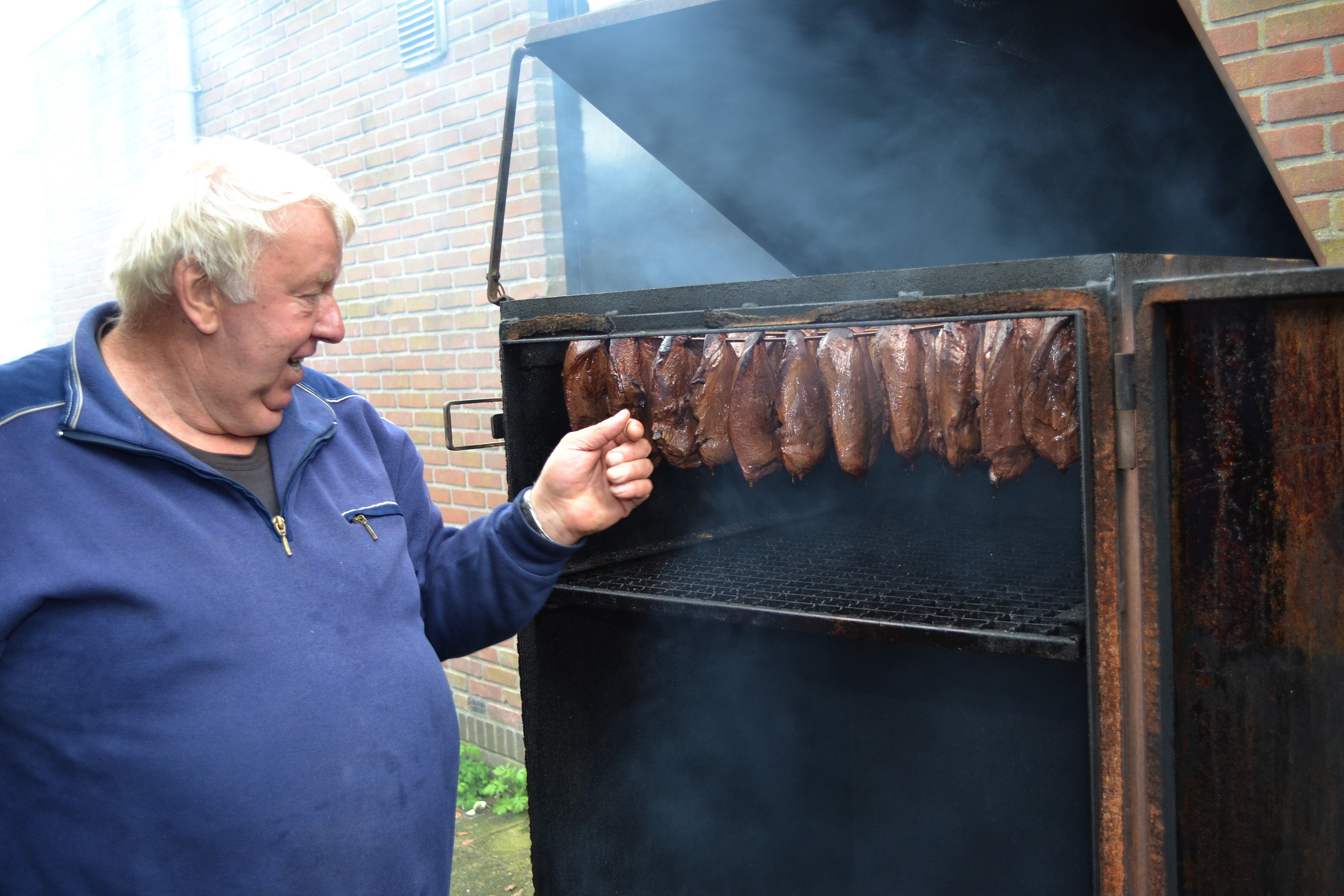 Ganzeborst op de markt Rietnymf